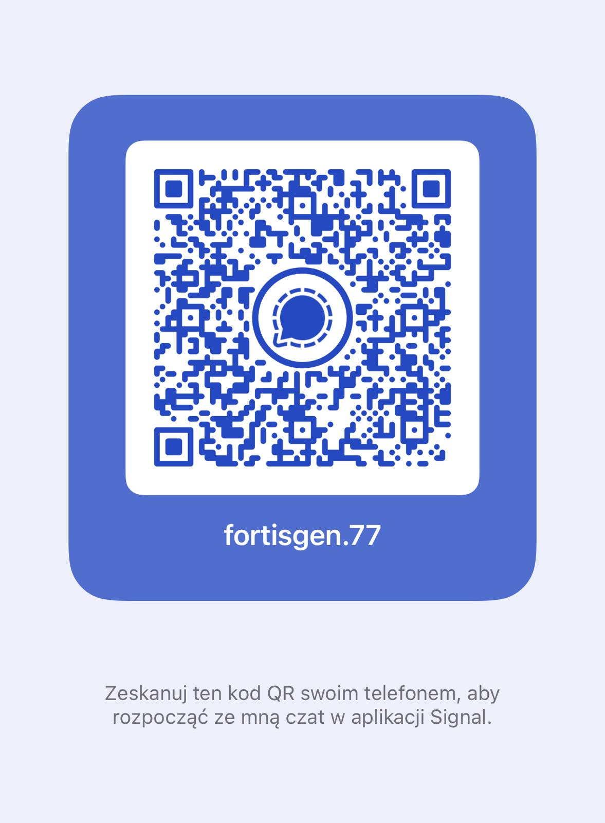 Kod QR Signal dla profilu fortisgen.77